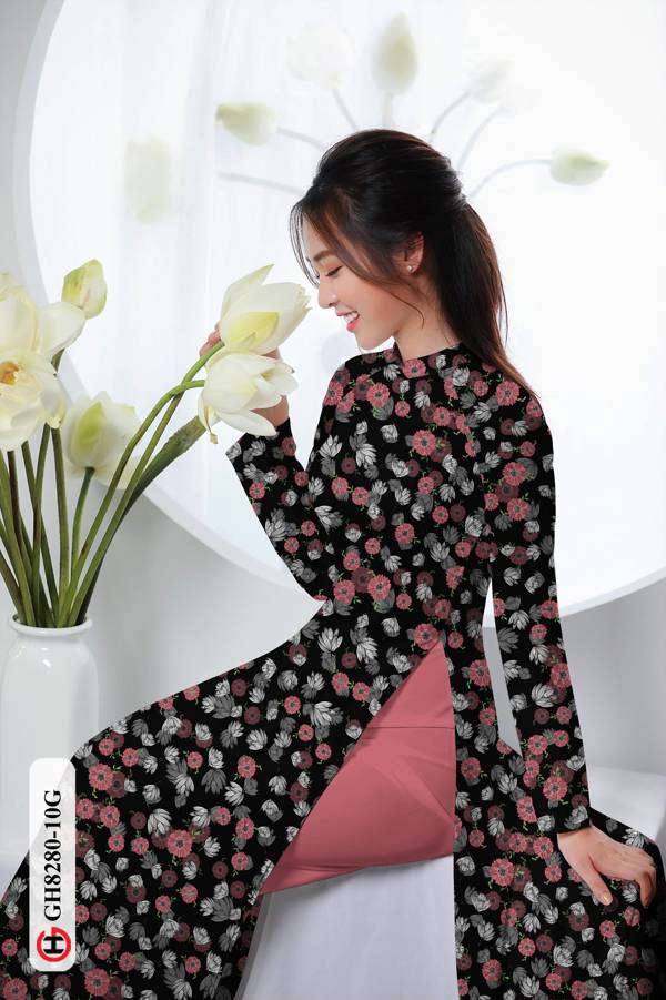Vải Áo Dài Hoa Nhí Thiết Kế 2021 AD GH8280