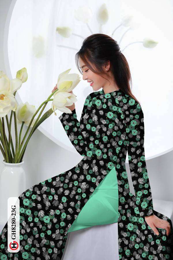 Vải Áo Dài Hoa Nhí Thiết Kế 2021 AD GH8280