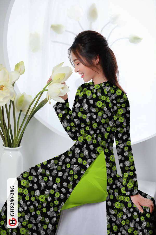 Vải Áo Dài Hoa Nhí Thiết Kế 2021 AD GH8280