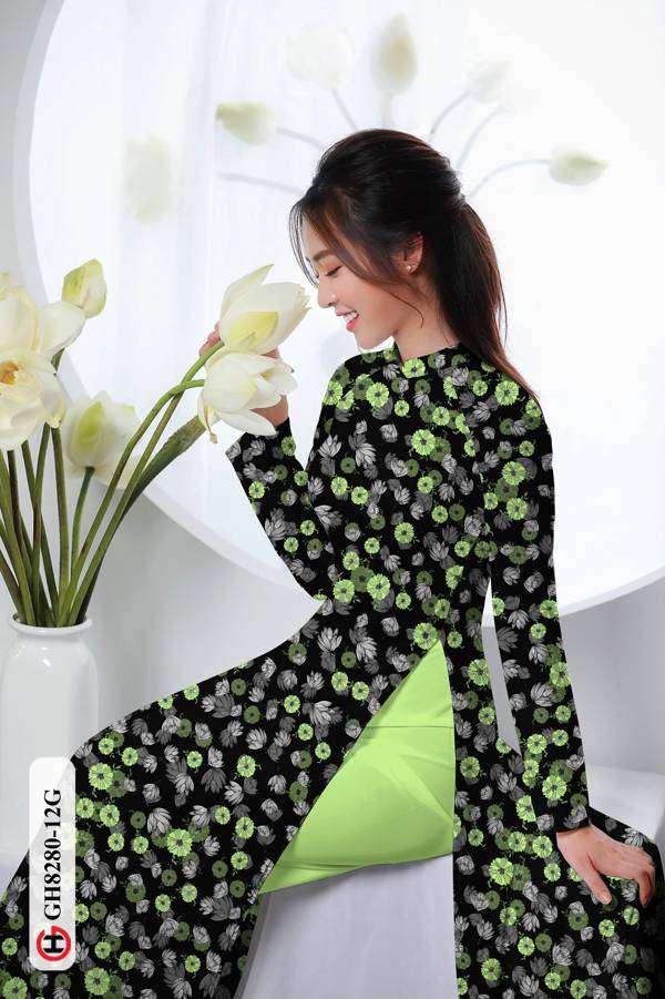 Vải Áo Dài Hoa Nhí Thiết Kế 2021 AD GH8280
