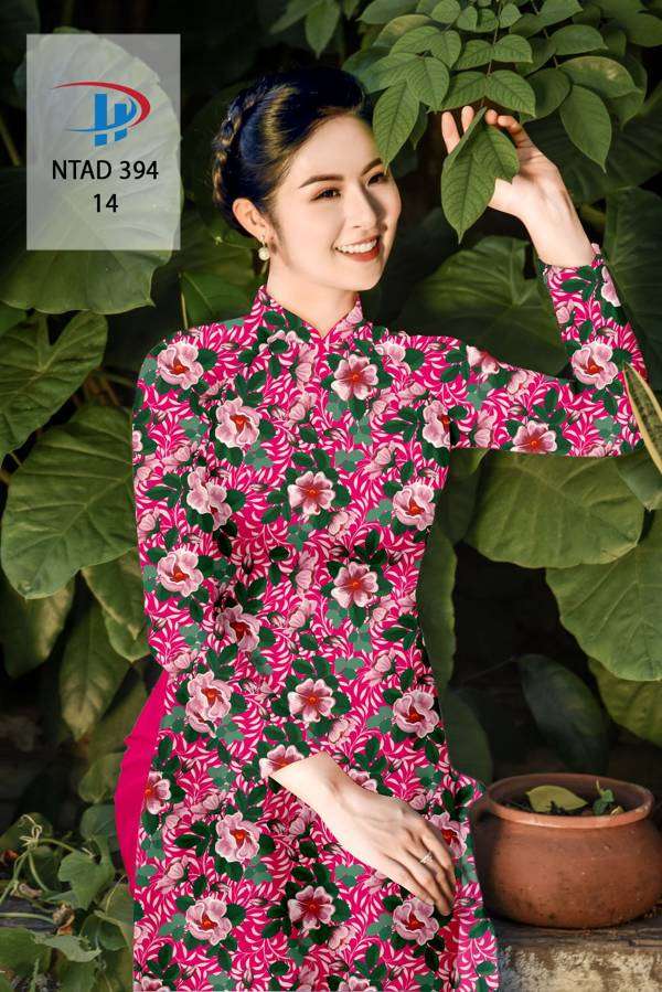 Vải Áo Dài Hoa Đều Thiết Kế 2021 AD NTAD394