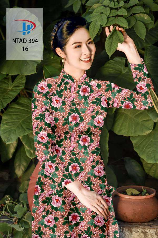 Vải Áo Dài Hoa Đều Thiết Kế 2021 AD NTAD394