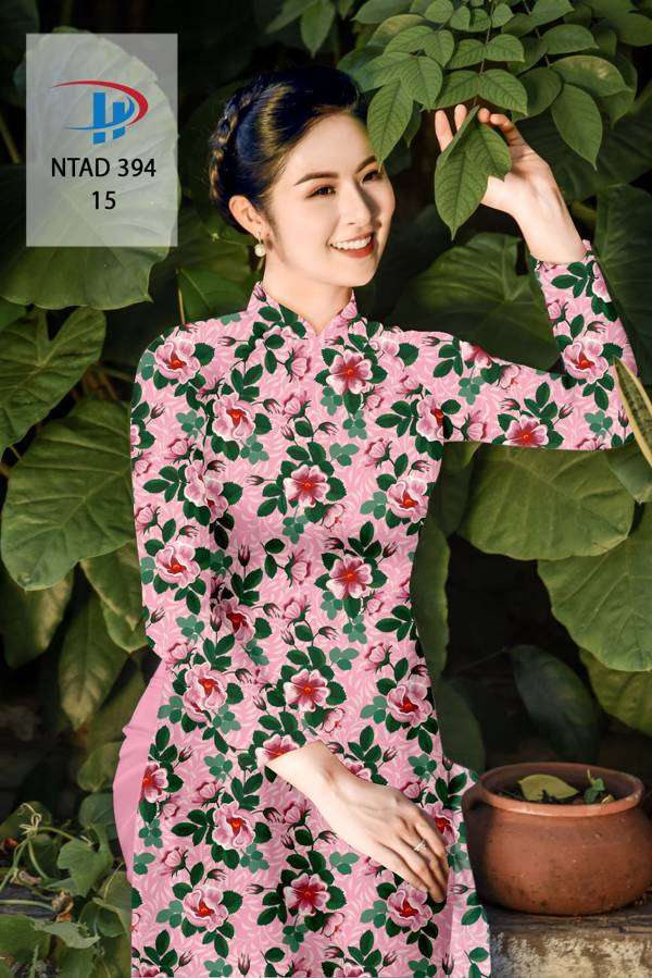 Vải Áo Dài Hoa Đều Thiết Kế 2021 AD NTAD394