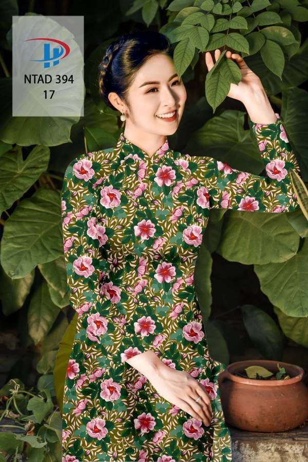 Vải Áo Dài Hoa Đều Thiết Kế 2021 AD NTAD394