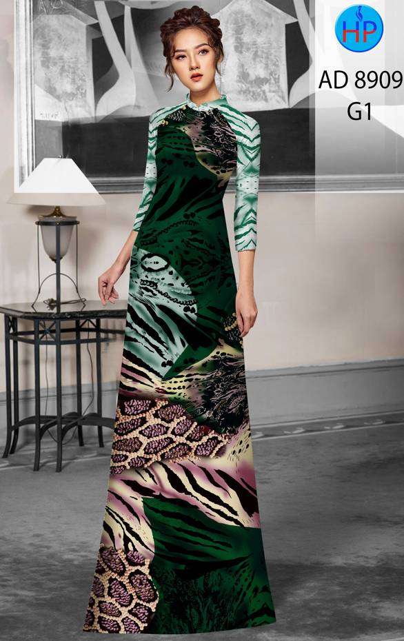 Vải Áo Dài Hoa Văn Độc Đáo AD 8909