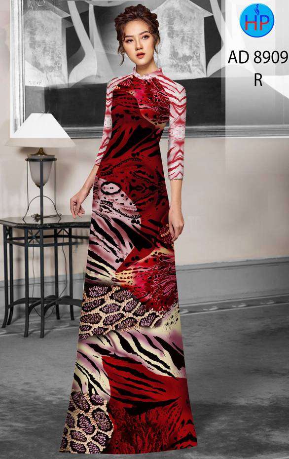 Vải Áo Dài Hoa Văn Độc Đáo AD 8909