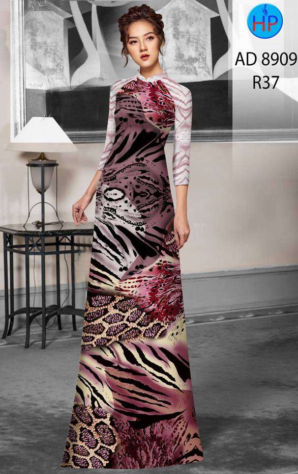 Vải Áo Dài Hoa Văn Độc Đáo AD 8909