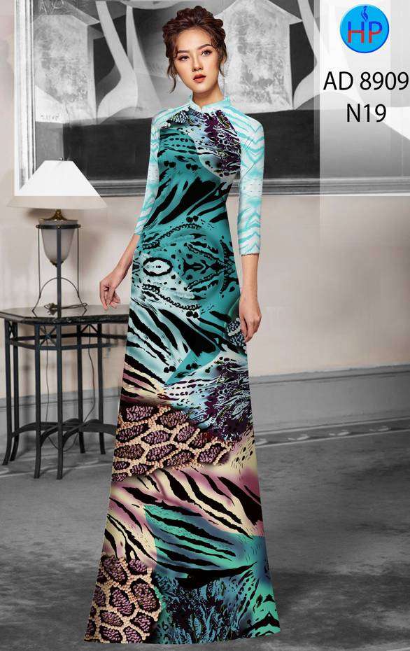 Vải Áo Dài Hoa Văn Độc Đáo AD 8909