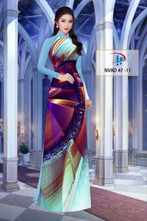 Vải Áo Dài Hoa Văn Thiết Kế 2021 AD NVAD47
