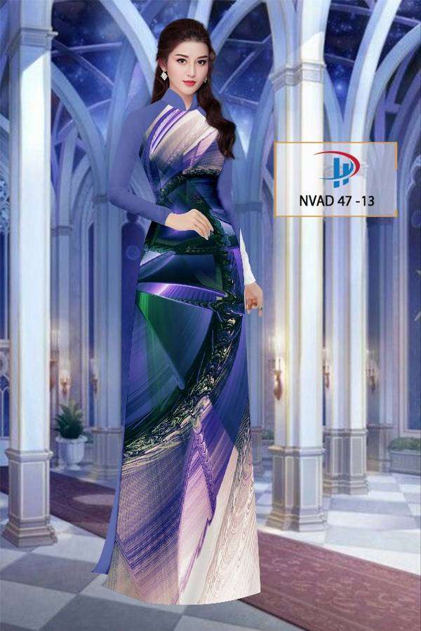 Vải Áo Dài Hoa Văn Thiết Kế 2021 AD NVAD47