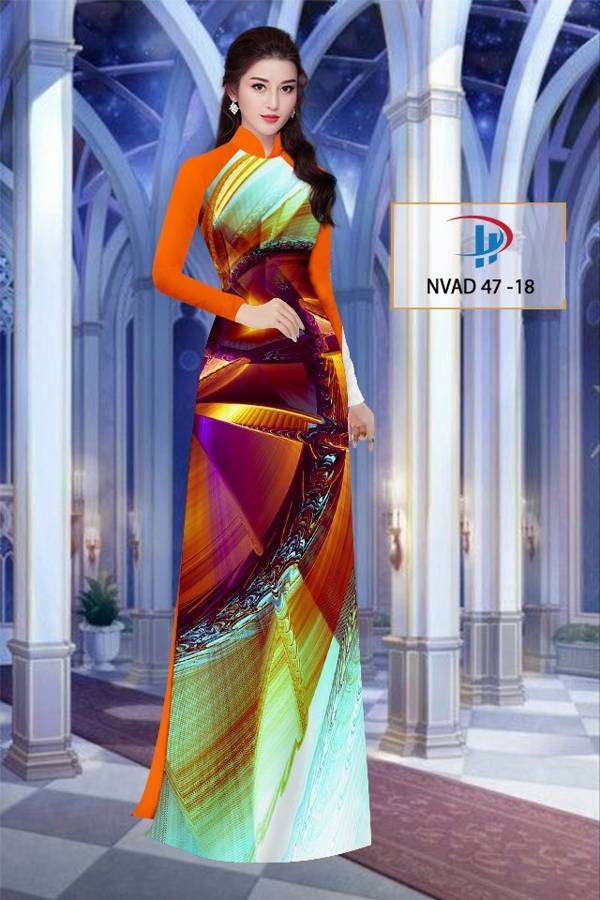 Vải Áo Dài Hoa Văn Thiết Kế 2021 AD NVAD47