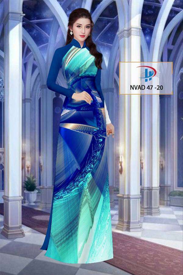 Vải Áo Dài Hoa Văn Thiết Kế 2021 AD NVAD47