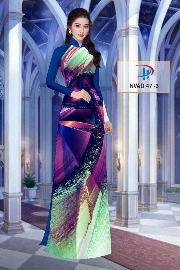 Vải Áo Dài Hoa Văn Thiết Kế 2021 AD NVAD47