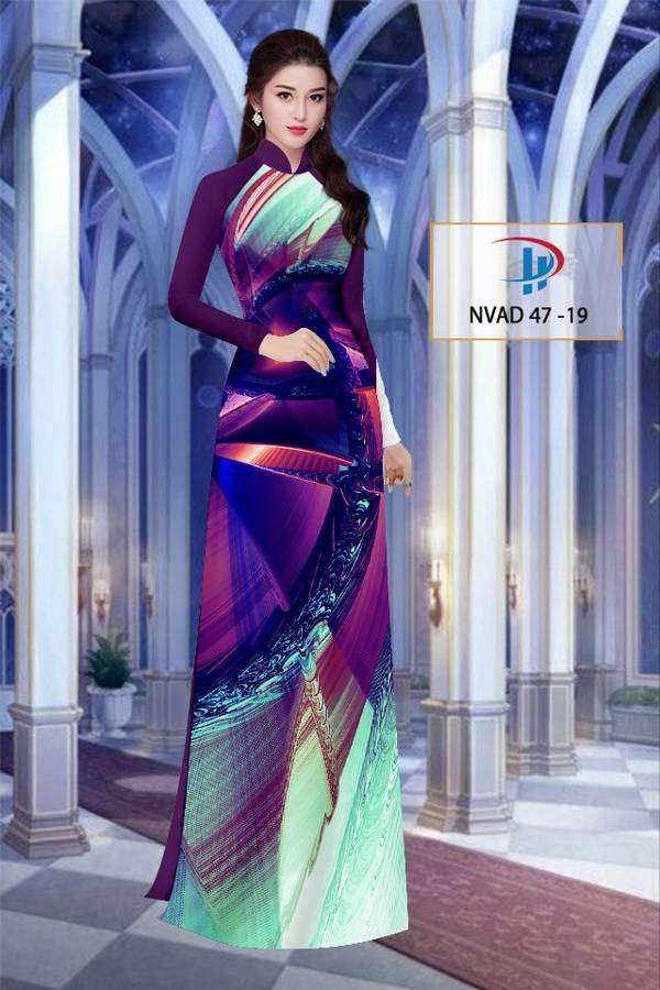 Vải Áo Dài Hoa Văn Thiết Kế 2021 AD NVAD47