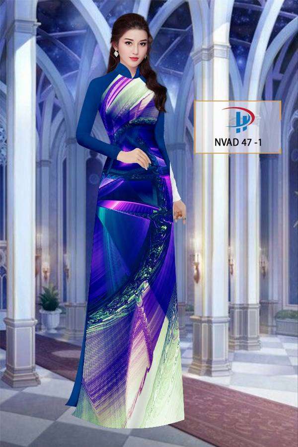 Vải Áo Dài Hoa Văn Thiết Kế 2021 AD NVAD47