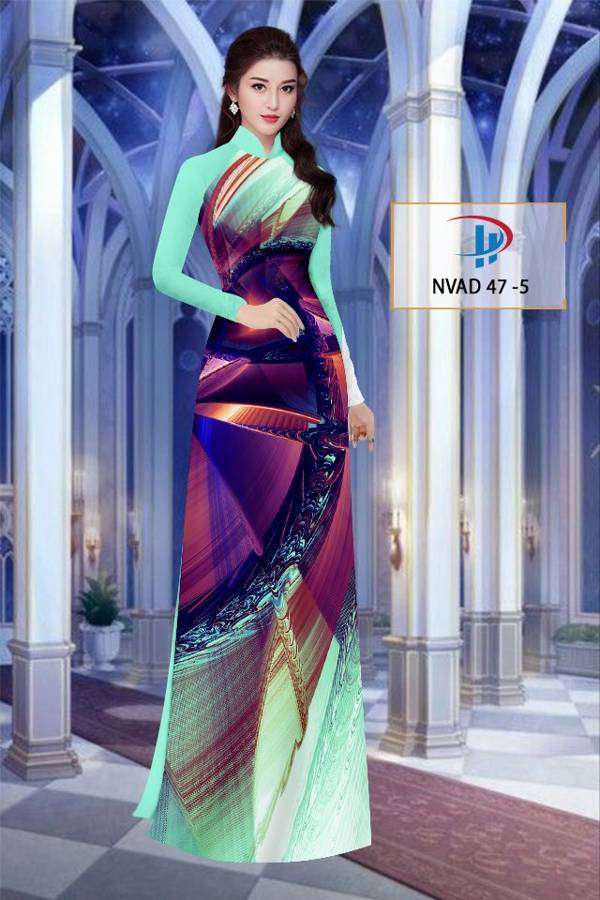 Vải Áo Dài Hoa Văn Thiết Kế 2021 AD NVAD47