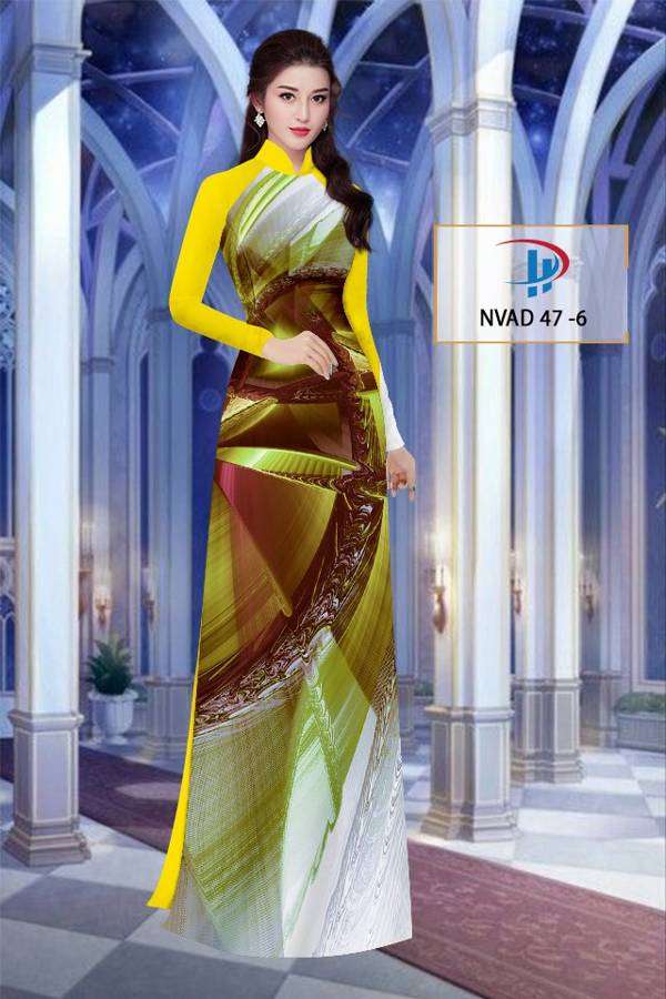 Vải Áo Dài Hoa Văn Thiết Kế 2021 AD NVAD47