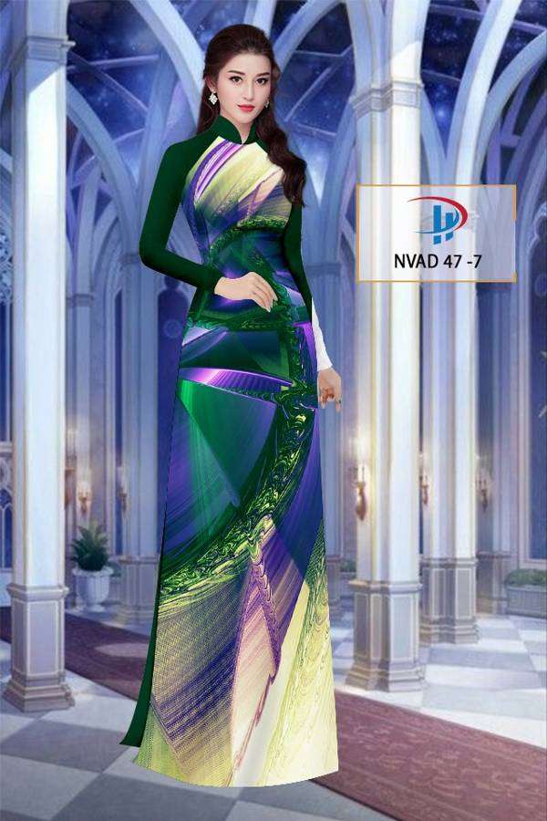 Vải Áo Dài Hoa Văn Thiết Kế 2021 AD NVAD47