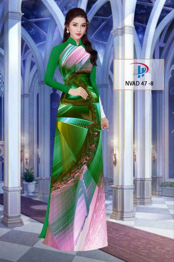 Vải Áo Dài Hoa Văn Thiết Kế 2021 AD NVAD47