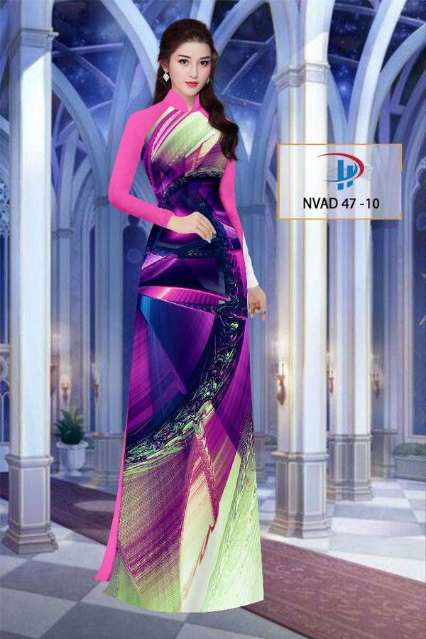 Vải Áo Dài Hoa Văn Thiết Kế 2021 AD NVAD47