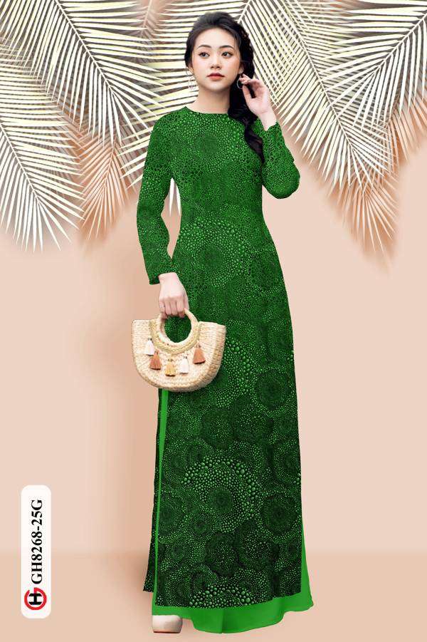 Vải Áo Dài Hoa Văn Vừa Ra AD GH8268 32 Vải Áo Dài Hoa Văn Vừa Ra AD GH8268