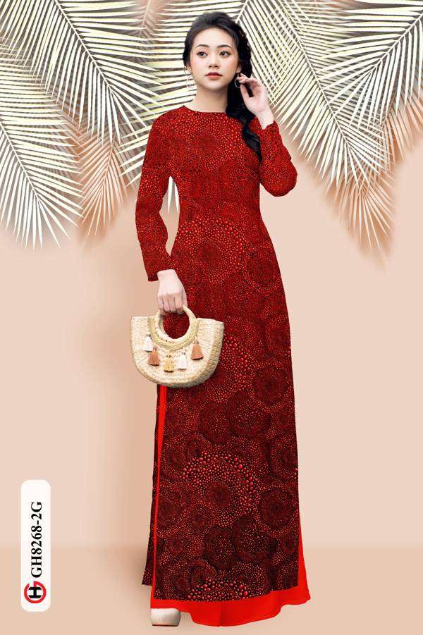 Vải Áo Dài Hoa Văn Vừa Ra AD GH8268 35 Vải Áo Dài Hoa Văn Vừa Ra AD GH8268