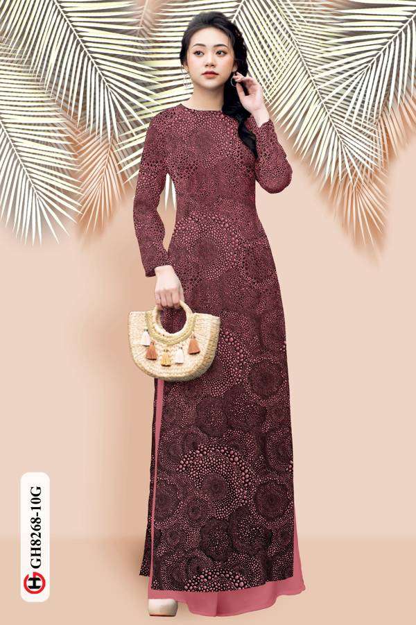 Vải Áo Dài Hoa Văn Vừa Ra AD GH8268 43 Vải Áo Dài Hoa Văn Vừa Ra AD GH8268