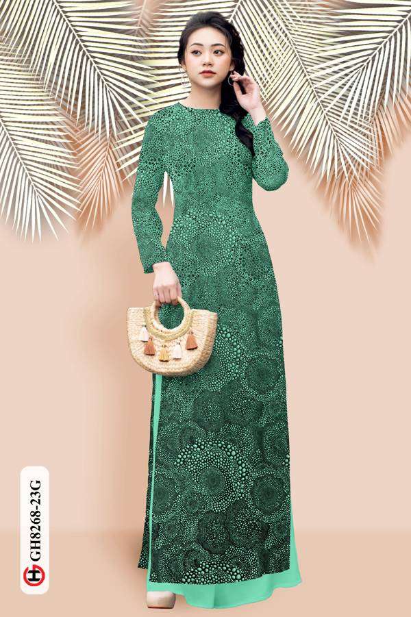 Vải Áo Dài Hoa Văn Vừa Ra AD GH8268 41 Vải Áo Dài Hoa Văn Vừa Ra AD GH8268