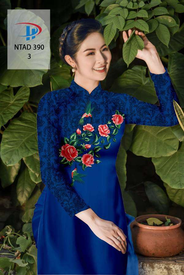 Vải Áo Dài Hoa Hồng Độc Đáo AD NDAD390 61 Vải Áo Dài Hoa Hồng Độc Đáo AD NDAD390