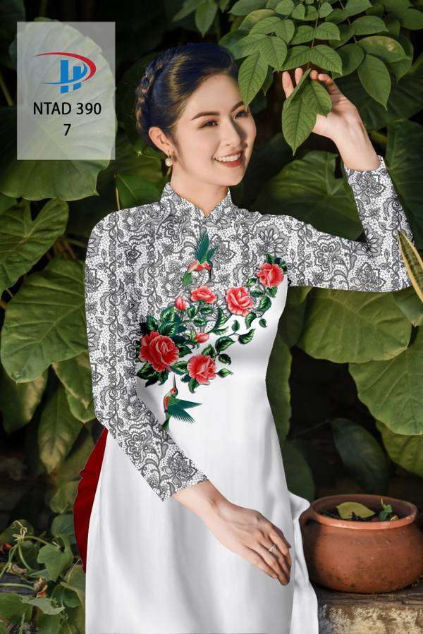 Vải Áo Dài Hoa Hồng Độc Đáo AD NDAD390 71 Vải Áo Dài Hoa Hồng Độc Đáo AD NDAD390