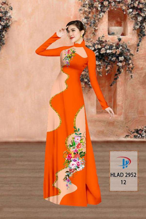 Vải Áo Dài Hoa In 3D Vừa Ra  AD HLAD2952
