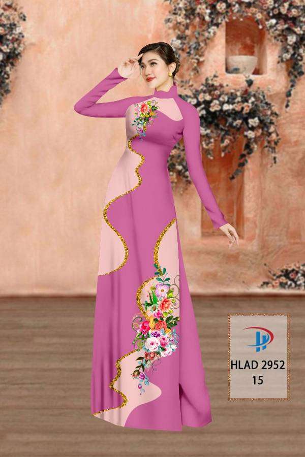 Vải Áo Dài Hoa In 3D Vừa Ra  AD HLAD2952