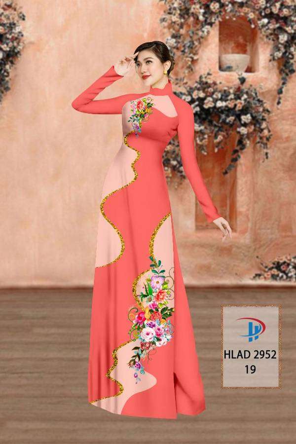 Vải Áo Dài Hoa In 3D Vừa Ra  AD HLAD2952