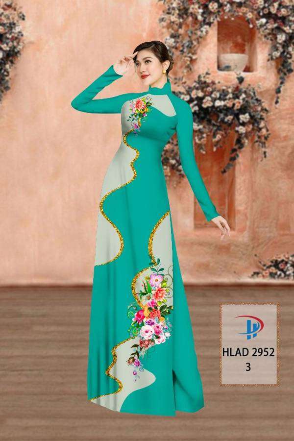 Vải Áo Dài Hoa In 3D Vừa Ra  AD HLAD2952