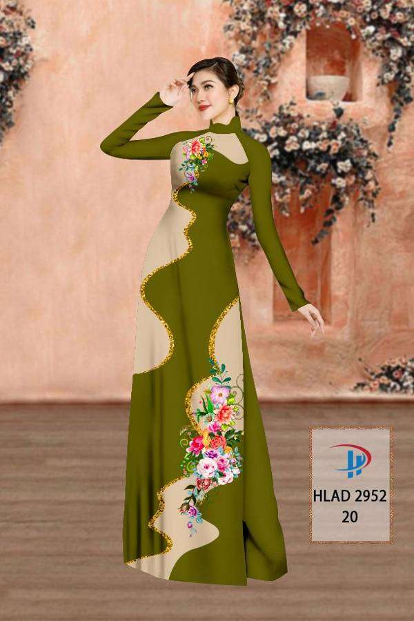 Vải Áo Dài Hoa In 3D Vừa Ra  AD HLAD2952