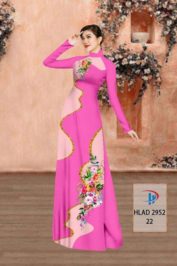 Vải Áo Dài Hoa In 3D Vừa Ra  AD HLAD2952