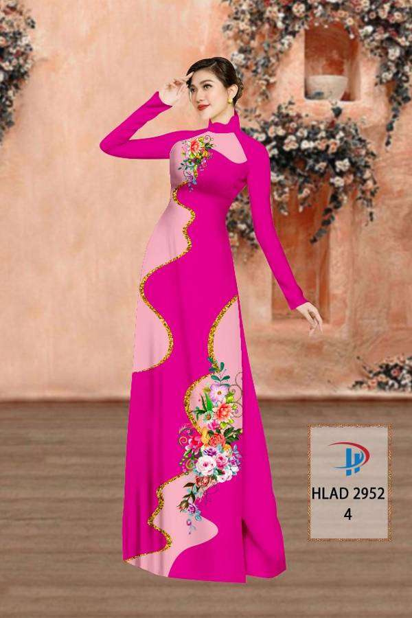 Vải Áo Dài Hoa In 3D Vừa Ra  AD HLAD2952