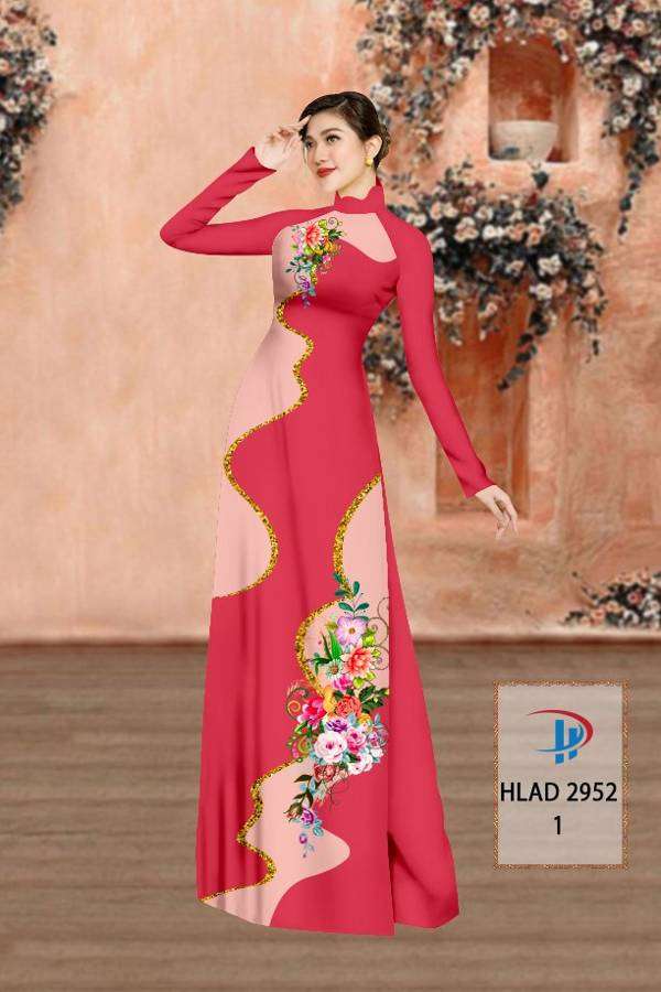 Vải Áo Dài Hoa In 3D Vừa Ra  AD HLAD2952