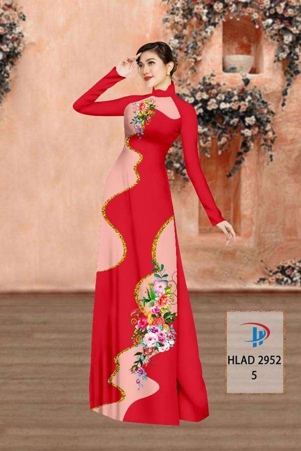 Vải Áo Dài Hoa In 3D Vừa Ra  AD HLAD2952