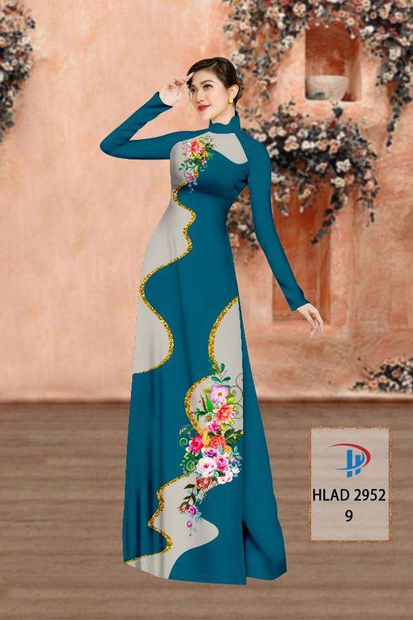 Vải Áo Dài Hoa In 3D Vừa Ra  AD HLAD2952