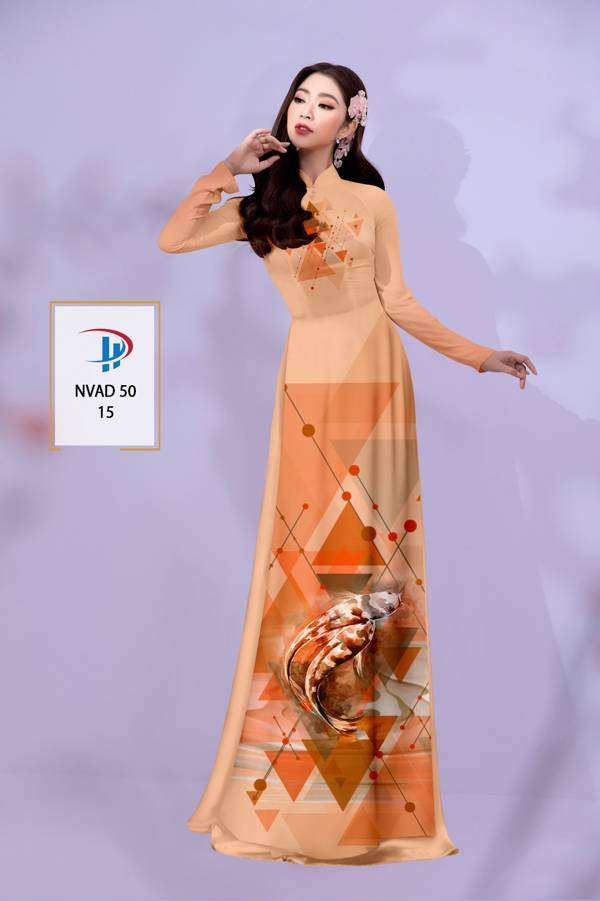 Vải Áo Dài Hình Cá Mới Ra AD NVAD50