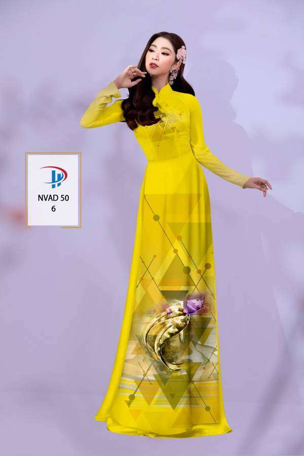 Vải Áo Dài Hình Cá Mới Ra AD NVAD50