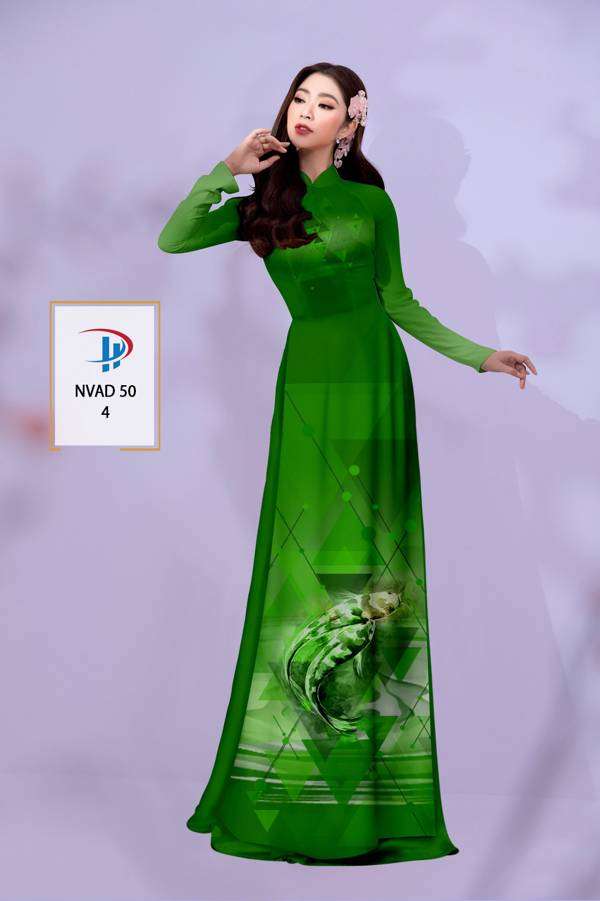 Vải Áo Dài Hình Cá Mới Ra AD NVAD50