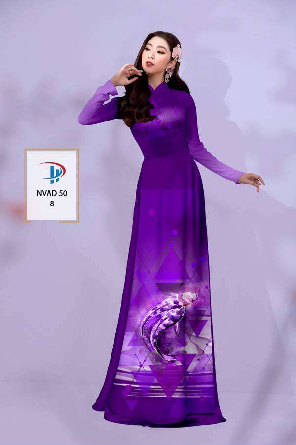 Vải Áo Dài Hình Cá Mới Ra AD NVAD50