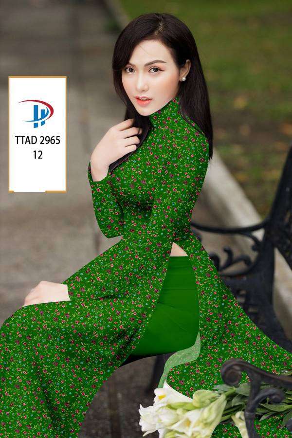 Vải Áo Dài Hoa Nhí Mới Ra AD TTAD2965 52 Vải Áo Dài Hoa Nhí Mới Ra AD TTAD2965