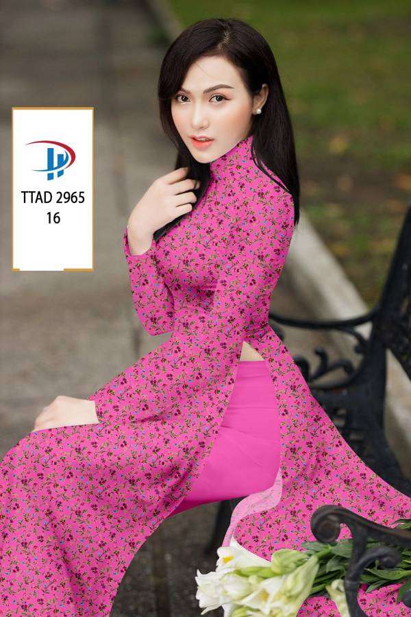 Vải Áo Dài Hoa Nhí Mới Ra AD TTAD2965 56 Vải Áo Dài Hoa Nhí Mới Ra AD TTAD2965