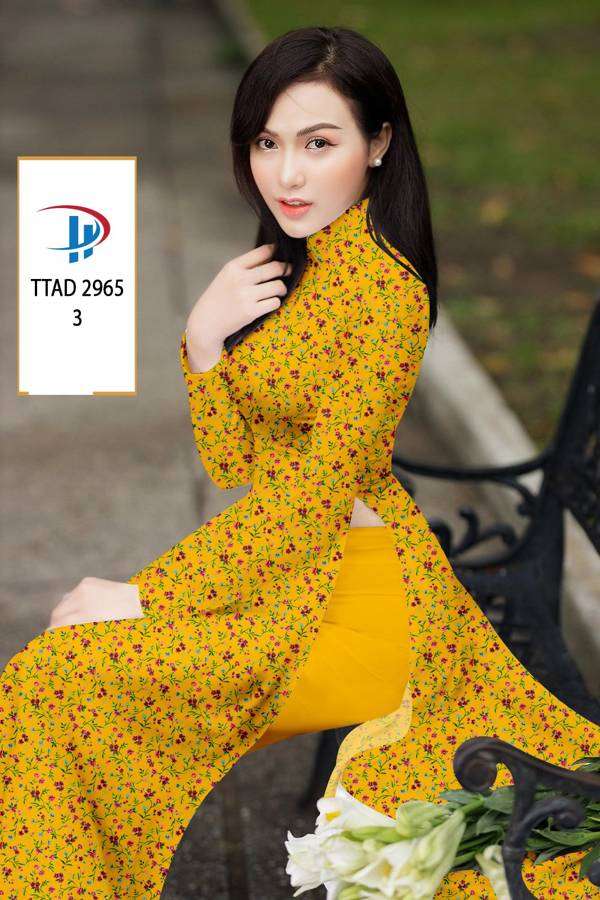 Vải Áo Dài Hoa Nhí Mới Ra AD TTAD2965 61 Vải Áo Dài Hoa Nhí Mới Ra AD TTAD2965