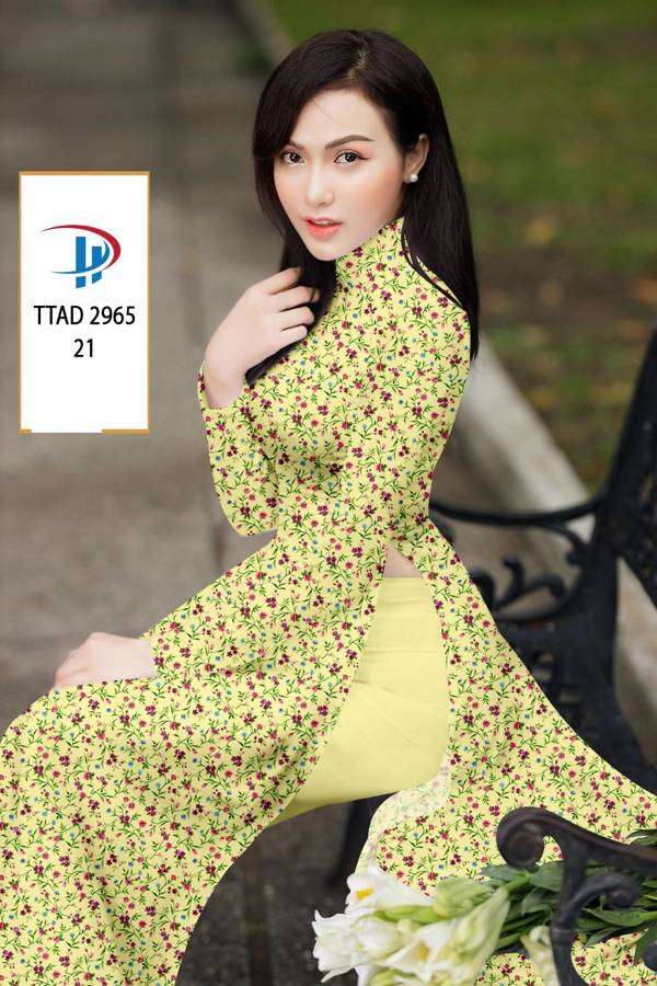 Vải Áo Dài Hoa Nhí Mới Ra AD TTAD2965 62 Vải Áo Dài Hoa Nhí Mới Ra AD TTAD2965