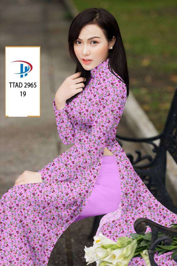 Vải Áo Dài Hoa Nhí Mới Ra AD TTAD2965 59 Vải Áo Dài Hoa Nhí Mới Ra AD TTAD2965