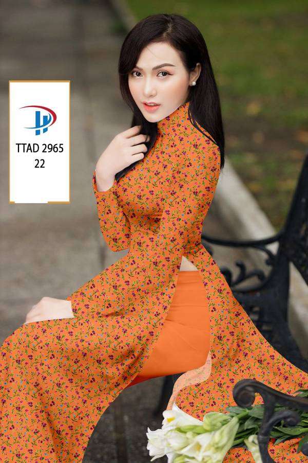 Vải Áo Dài Hoa Nhí Mới Ra AD TTAD2965 63 Vải Áo Dài Hoa Nhí Mới Ra AD TTAD2965